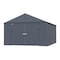 Arrow Storage Products Elite Galvalume Steel Premium Shed Storage Shed, 12 ft x 16 ft, Blue Grey EG1216AN - alternate 3